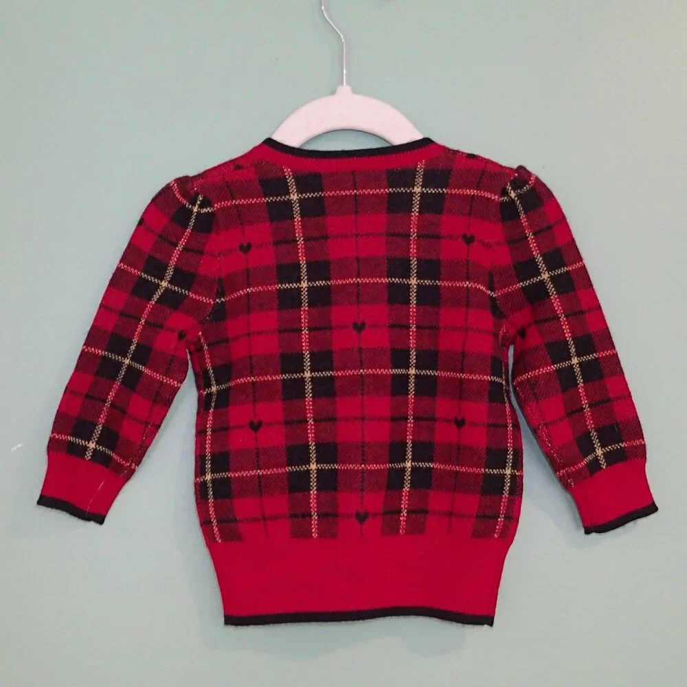 Ralph Lauren Baby Wool Plaid Cardigan